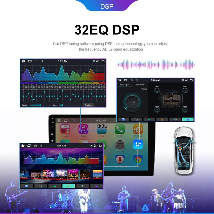 10.1 inch 6+128G Android Universal HD Large Screen Car Bluetooth Player Android GPS Navigation Integrated Machine(Standard) - HoMEdemic™ 