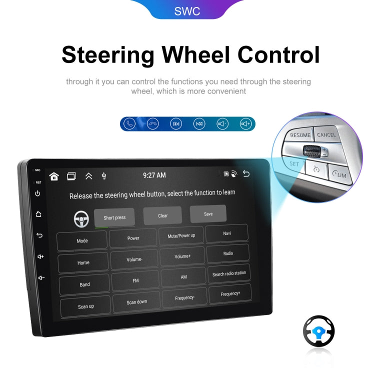10.1 inch 6+128G Android Universal HD Large Screen Car Bluetooth Player Android GPS Navigation Integrated Machine(Standard) - HoMEdemic™ 