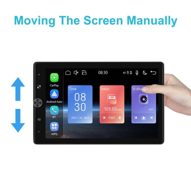 10.4 Inch MP5 Single Butt Vertical Screen Manual Rotation Android Navigation With Wireless Carplay Backup Camera(Standard) - HoMEdemic™ 
