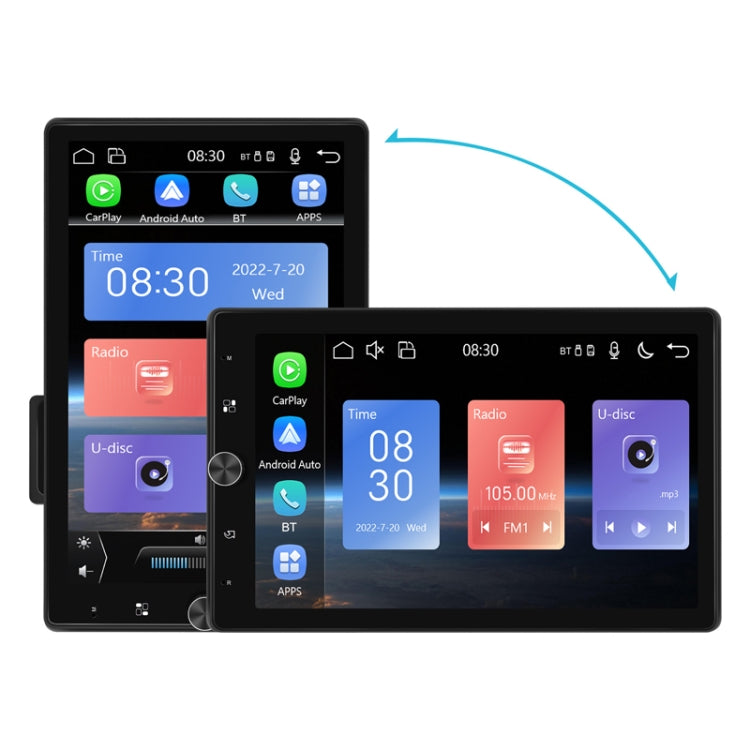 10.4 Inch MP5 Single Butt Vertical Screen Manual Rotation Android Navigation With Wireless Carplay Backup Camera(Standard) - HoMEdemic™ 