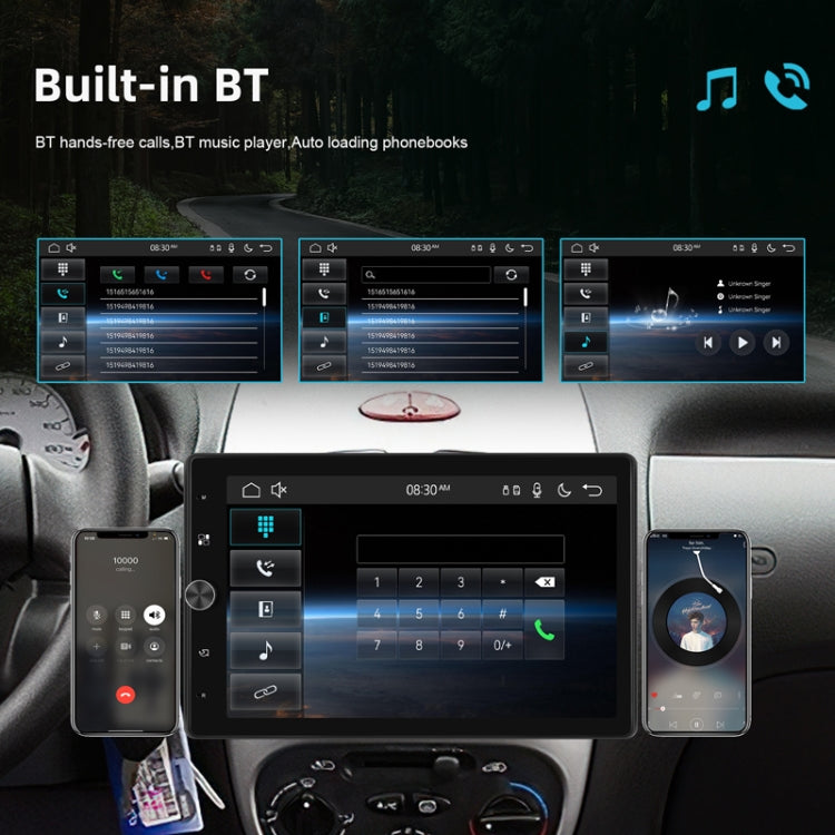10.4 Inch MP5 Single Butt Vertical Screen Manual Rotation Android Navigation With Wireless Carplay Backup Camera(Standard) - HoMEdemic™ 