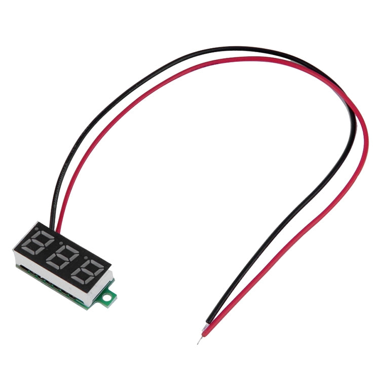 10 PCS 0.36 inch 2 Wires Digital Voltage Meter, Color Light Display, Measure Voltage: DC 2.5-30V - HoMEdemic™ 
