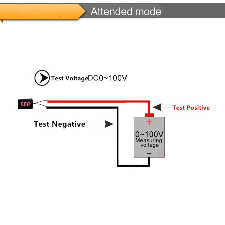 10 PCS 0.36 inch 3 Wires Digital Voltage Meter with Shell, Color Light Display, Measure Voltage: DC 0-100V - HoMEdemic™ 