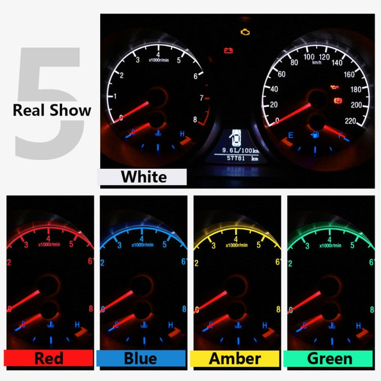 10 PCS 0.4W B8.5 Wedge Instrument Panel COB LED Light Dashboard Gauge Cluster Indicator Lamp Bulb, 0.4W B8.5 - HoMEdemic™ 
