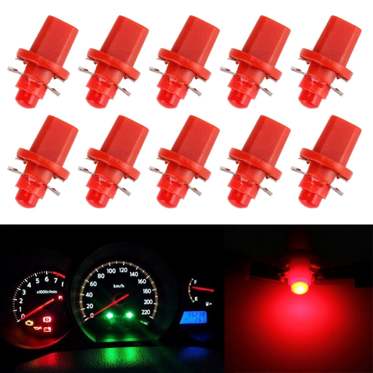 10 PCS 0.4W B8.5 Wedge Instrument Panel COB LED Light Dashboard Gauge Cluster Indicator Lamp Bulb, 0.4W B8.5 - HoMEdemic™ 