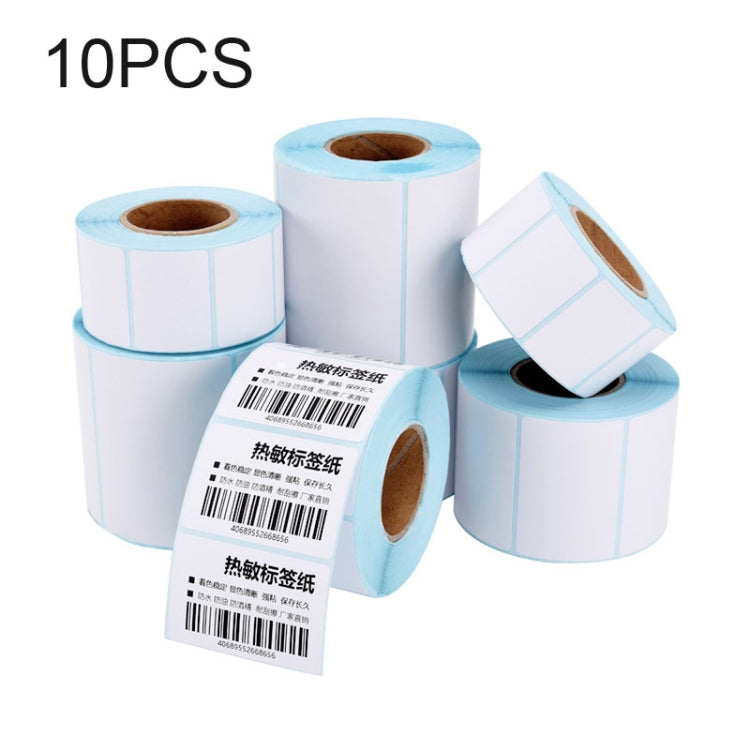 10 PCS 60mmx40mm 700 Sheets Self-adhesive Thermal Barcode Label Paper, 60x40mmx700 sheets - HoMEdemic™ 