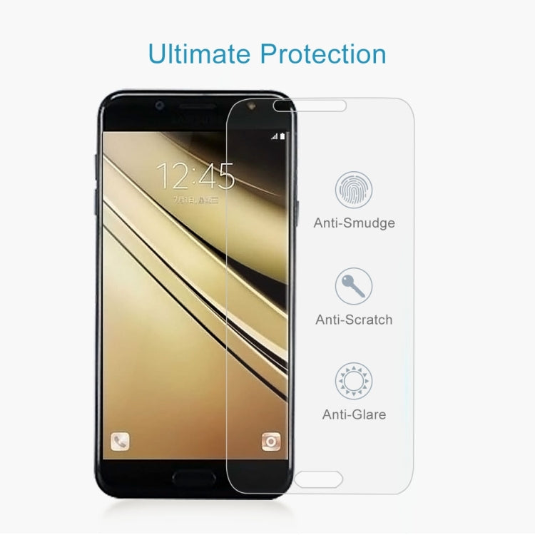 10 PCS 9H 2.5D Tempered Glass Film for Galaxy C7 (2017), For Galaxy C7 2017 (10pcs) - HoMEdemic™ 