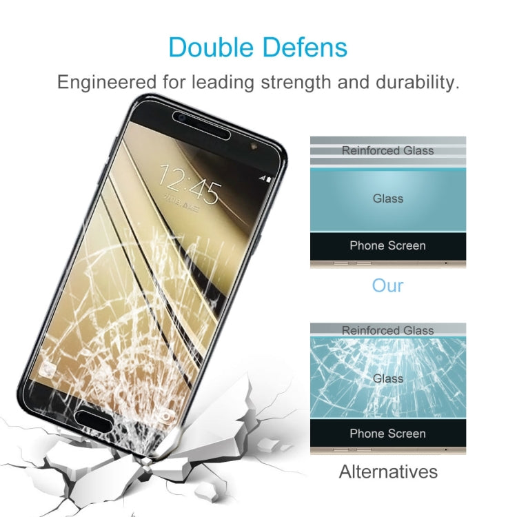 10 PCS 9H 2.5D Tempered Glass Film for Galaxy C7 (2017), For Galaxy C7 2017 (10pcs) - HoMEdemic™ 
