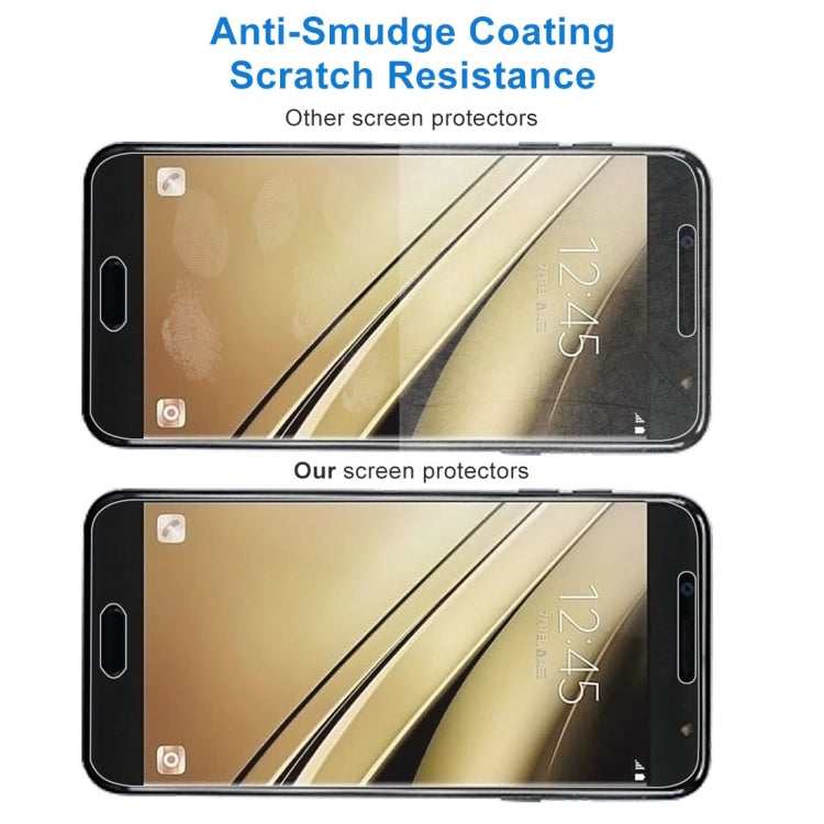 10 PCS 9H 2.5D Tempered Glass Film for Galaxy C7 (2017), For Galaxy C7 2017 (10pcs) - HoMEdemic™ 