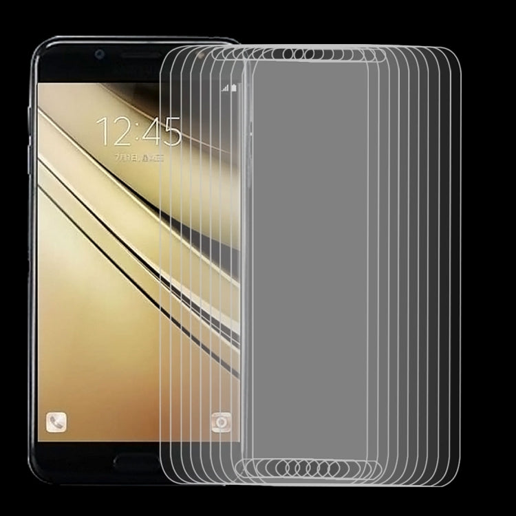 10 PCS 9H 2.5D Tempered Glass Film for Galaxy C7 (2017), For Galaxy C7 2017 (10pcs) - HoMEdemic™ 