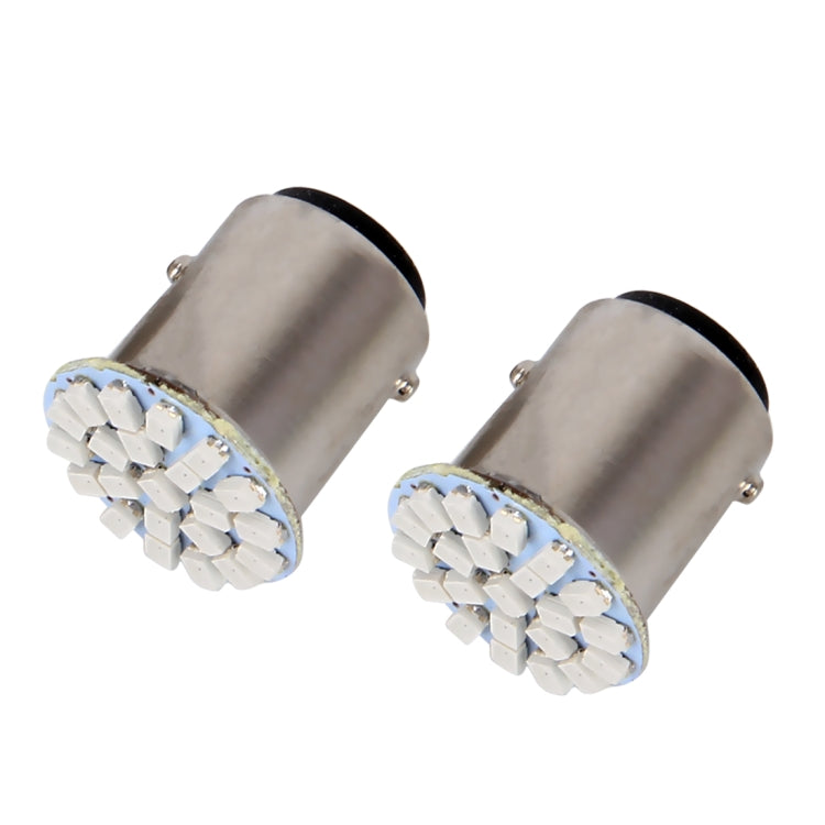 10 PCS Car Auto 1.2W 1157 BAY15D 22-LED Bulbs Brake Light, 1157 Red Light, 1157 Yellow Light - HoMEdemic™ 