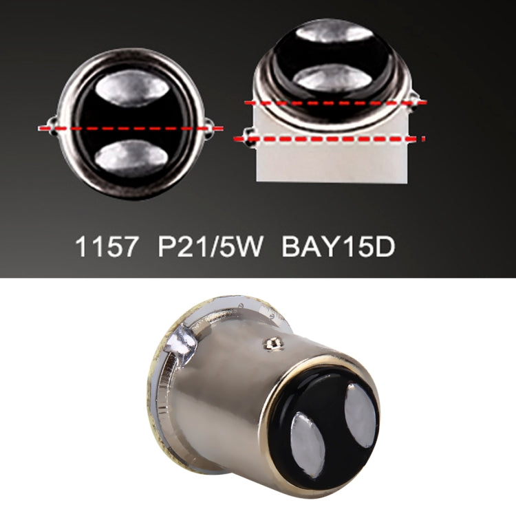 10 PCS Car Auto 1.2W 1157 BAY15D 22-LED Bulbs Brake Light, 1157 Red Light, 1157 Yellow Light - HoMEdemic™ 