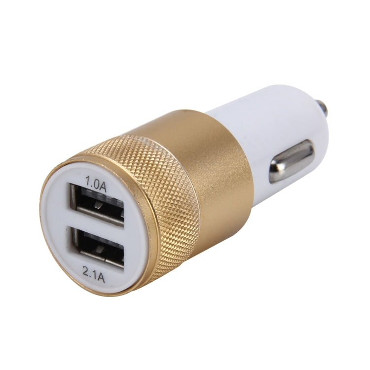 10 PCS Car Auto 5V Dual USB 2.1A/1A Cigarette Lighter Adapter for Most Phones, Gold - HoMEdemic™ 