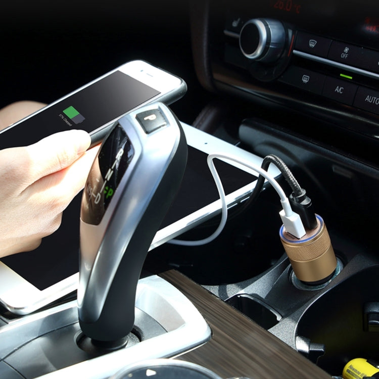10 PCS Car Auto 5V Dual USB 2.1A/1A Cigarette Lighter Adapter for Most Phones, Gold - HoMEdemic™ 