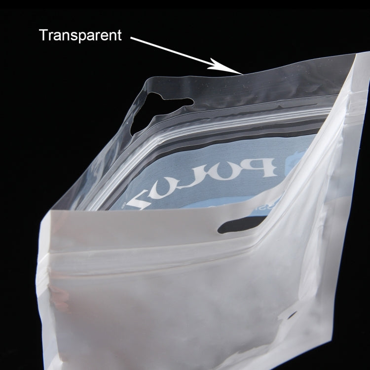 10 PCS PULUZ 25.8cm x 18cm Hang Hole Clear Front White Pearl Jewelry Zip Lock Packaging Bag (Size: L) - HoMEdemic™ 