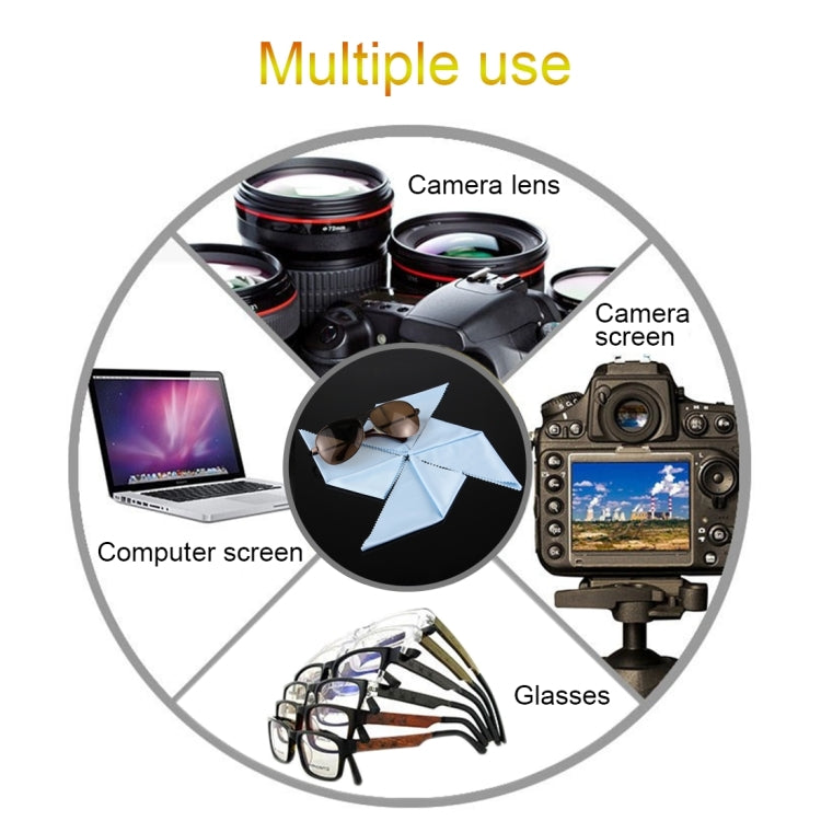 10 PCS PULUZ Soft Cleaning ClothGoPro, Insta360, DJI and Other Action Cameras LCD Screen, Tablet PC / Mobile Phone Screen, TV Screen, Glasses, Mirror, Monitor, Camera Lens - HoMEdemic™ 