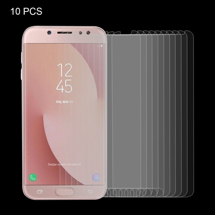 10 PCS for Galaxy J7 (2017) (US Version) 0.3mm 9H Surface Hardness 2.5D Explosion-proof Non-full Screen Tempered Glass Screen Film, For Galaxy J7 (2017)(US Version)(10 PCS) - HoMEdemic™ 