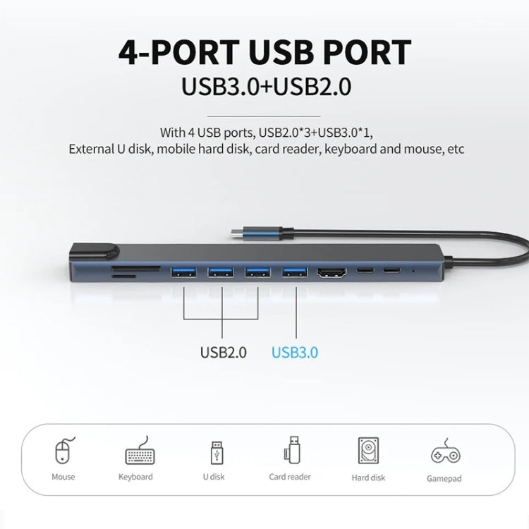 10 in 1 USB-C / Type-C Iinterface Docking Station Multi-function HUB - HoMEdemic™ 