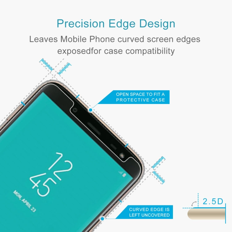 100 PCS 0.26mm 9H 2.5D Tempered Glass Film for Galaxy J6 (2018), For Galaxy J6 (2018)(100 PCS) - HoMEdemic™ 