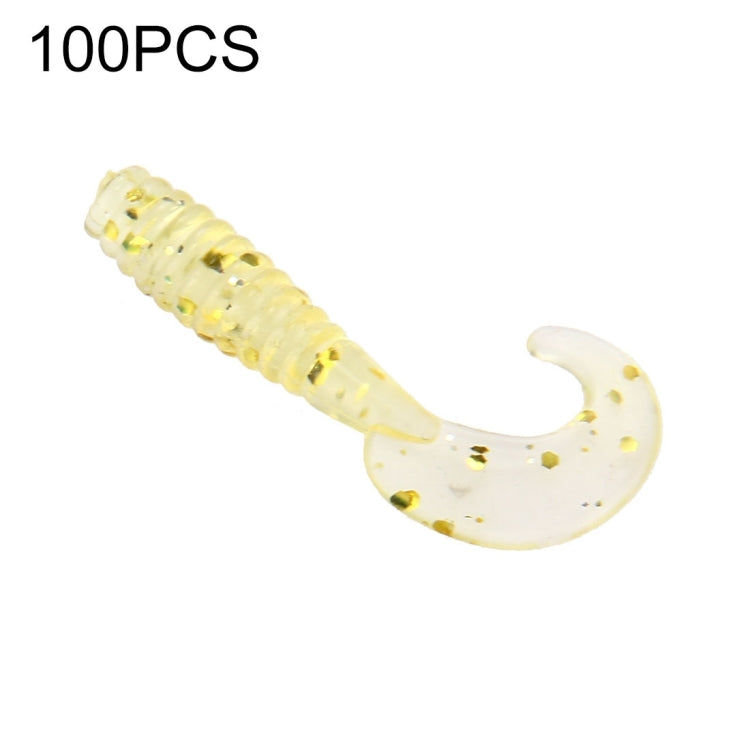 100 PCS Sequins Long Tail Maggots Shape Fishing Lures Artificial Fishing Bait, Length: 3.5cm, Sequins Long Tail Maggots Shape - HoMEdemic™ 