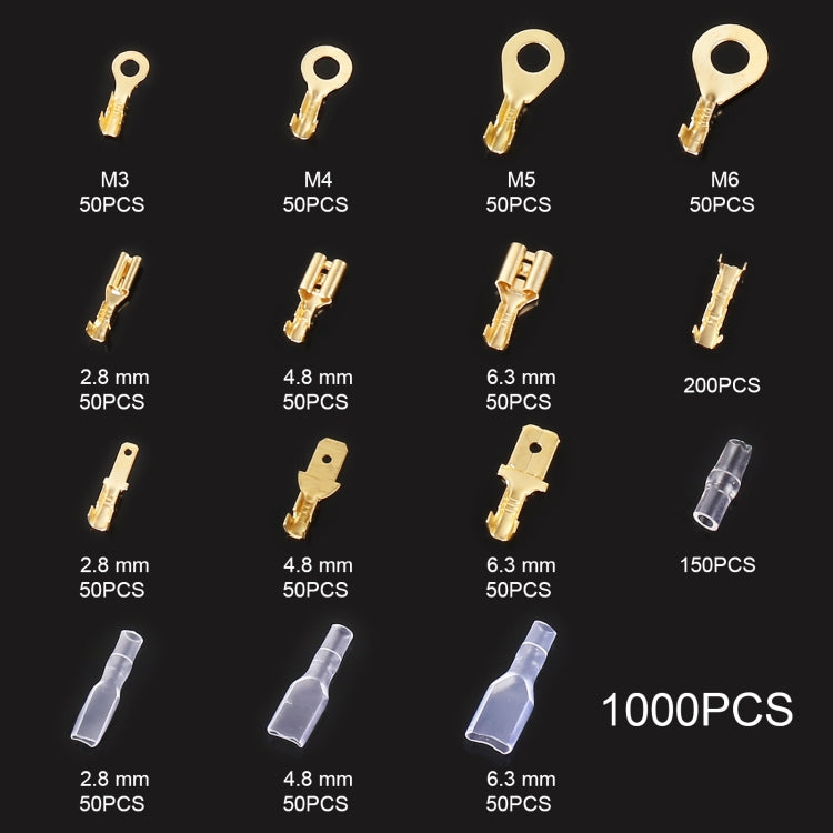 1000 in 1 Cable Spade Plug Connector DIY Terminal Connectors, 1000 in 1 - HoMEdemic™ 