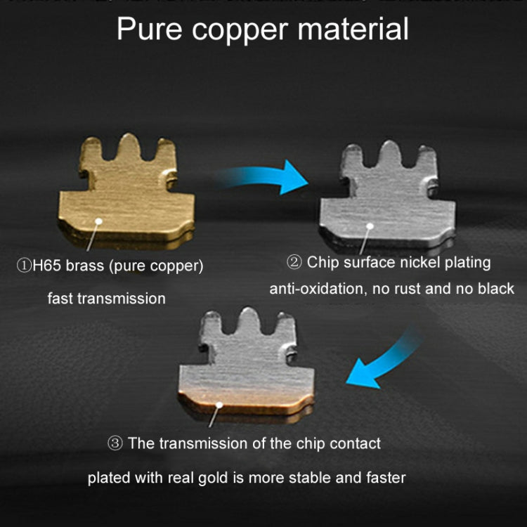1000pcs /Pack 2-Pronged Gold-Plated 4P4C Telephone Crystal Heads 4 Core Handset RJ9 Cable Connector - HoMEdemic™ 