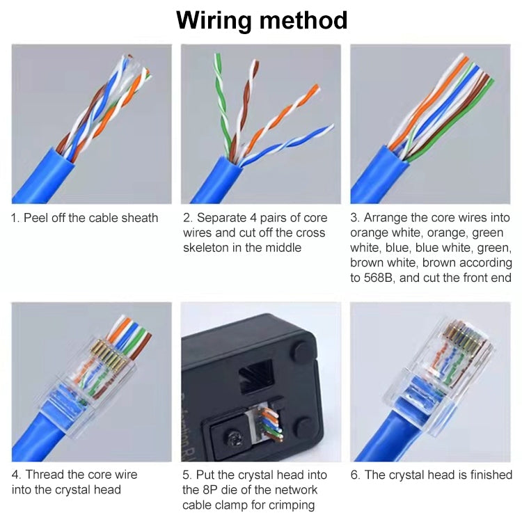 100pcs Cat5e Shielded Pass Through RJ45 Connector Modular Plug - HoMEdemic™ 