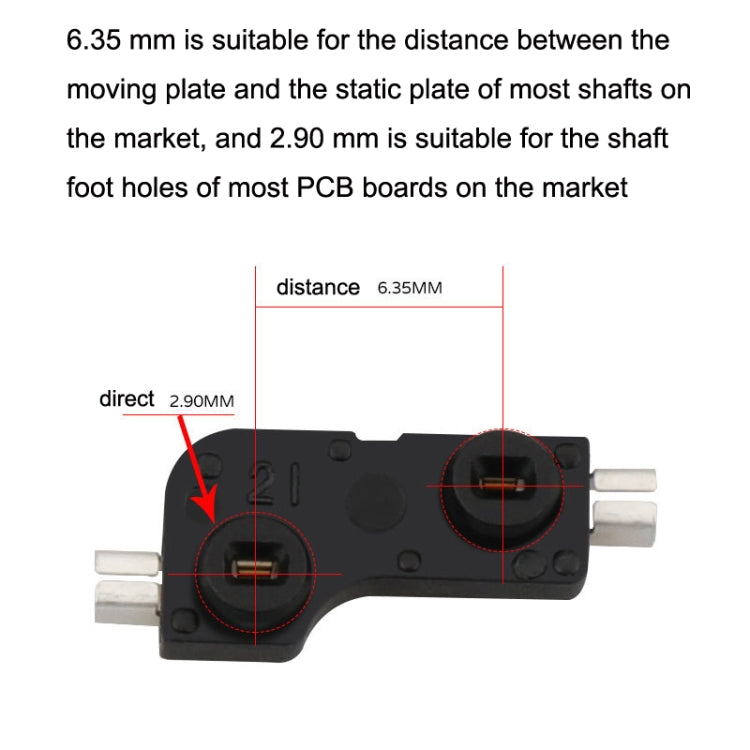 100pcs Mechanical Keyboard Shaft Body Hot Swap Base Modified Shaft Seat Connector(Black) - HoMEdemic™ 