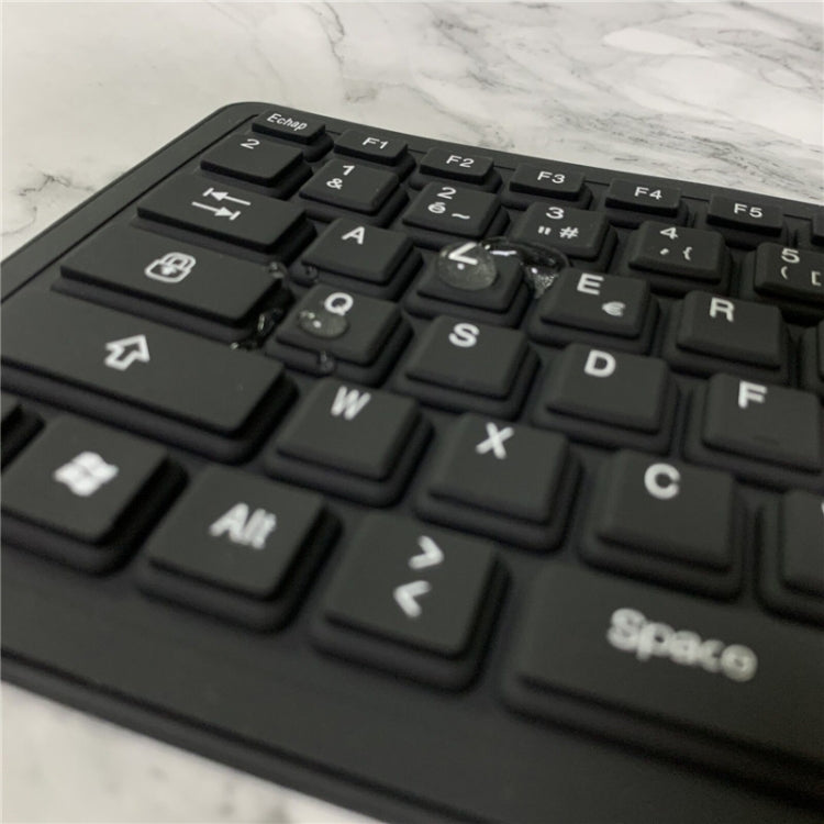 103 Key French USB Wired Silicone Waterproof Keyboard Desktop Notebook Keyboard, Cable Length: 1.5m - HoMEdemic™ 