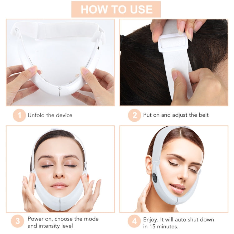 106892 EMS Microcurrent Red and Blue Light Massage Face-Lifting Instrument(White) - HoMEdemic™ 