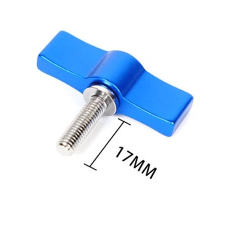 10PCS T-shaped Screw Multi-directional Adjustment Hand Screw Aluminum Alloy Handle Screw, Specification:M4(Blue) - HoMEdemic™ 