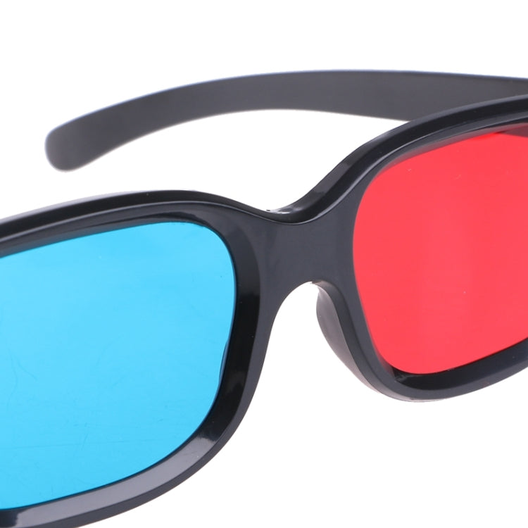 10pcs 3D Glasses Universal Black Frame Red Blue Cyan Anaglyph 3D Glasses 0.2mm For Movie Game DVD - HoMEdemic™ 