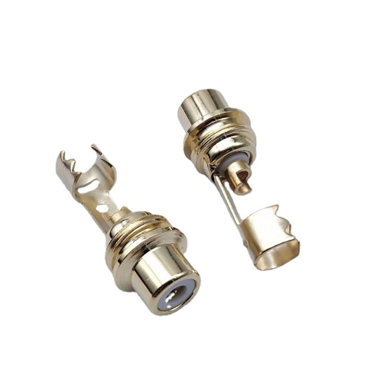 10pcs AV Audio Plug RCA Lotus Female Plug With Clip(M11x0.75mm) - HoMEdemic™ 
