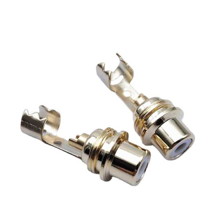 10pcs AV Audio Plug RCA Lotus Female Plug With Clip(M11x0.75mm) - HoMEdemic™ 