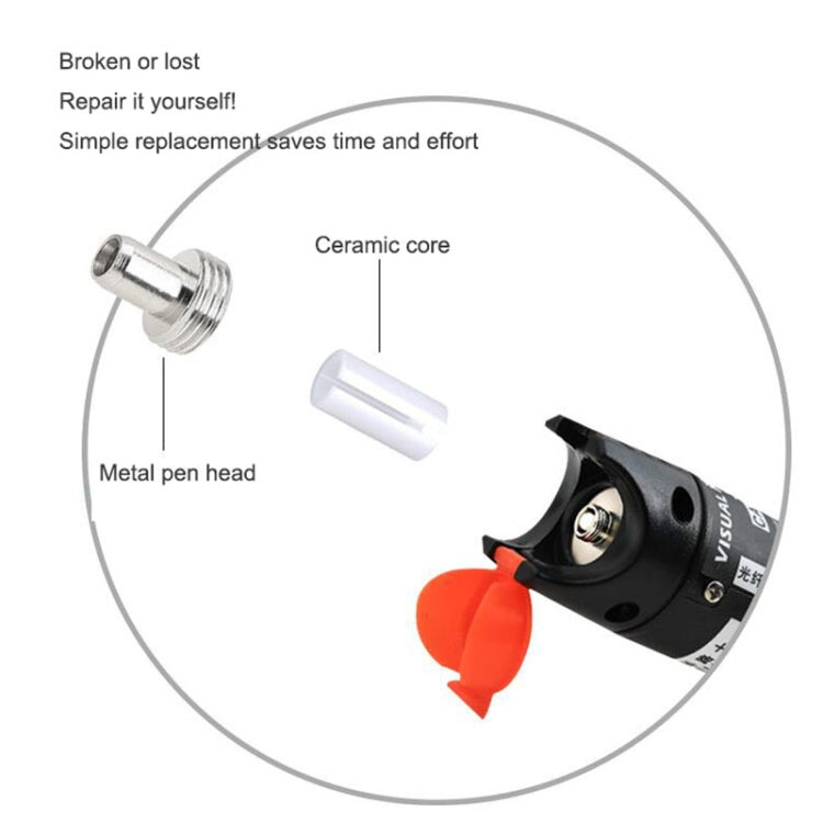 10pcs Metal Head Connector Replacement Parts For Fiber Optic Visual Fault Locator - HoMEdemic™ 