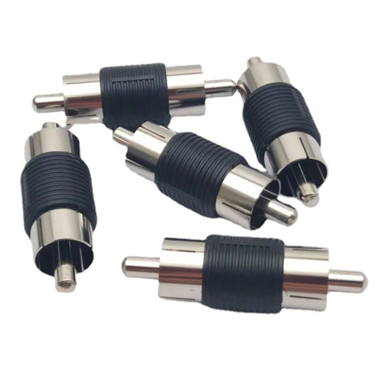 10pcs RCA Lotus Head Straight-through Male Monitoring Audio Adapter AV Butt Joint(Male to Male) - HoMEdemic™ 