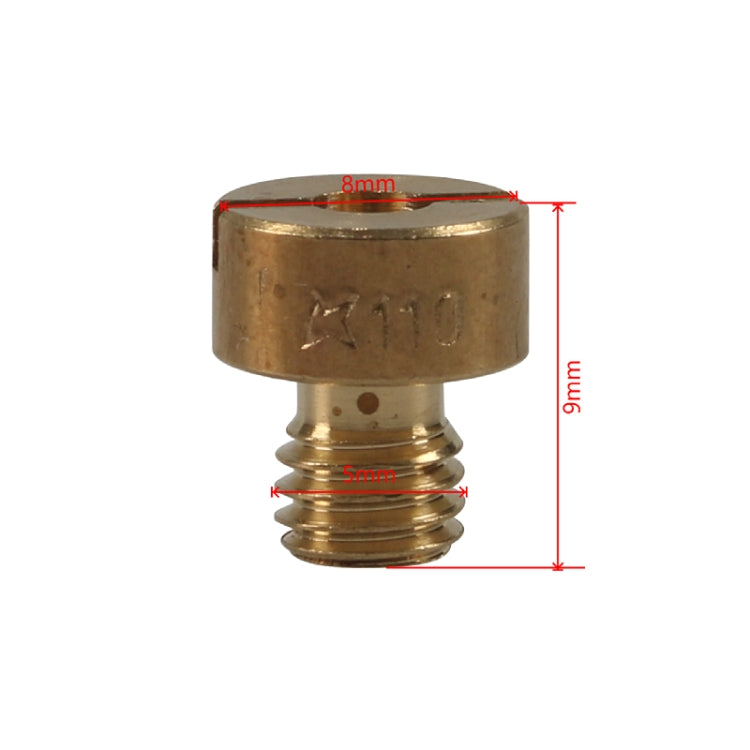 10pcs / Set Motorcycle Carburetor Nozzle for VM22-VM26 / 125CC-250CC(Yellow) - HoMEdemic™ 