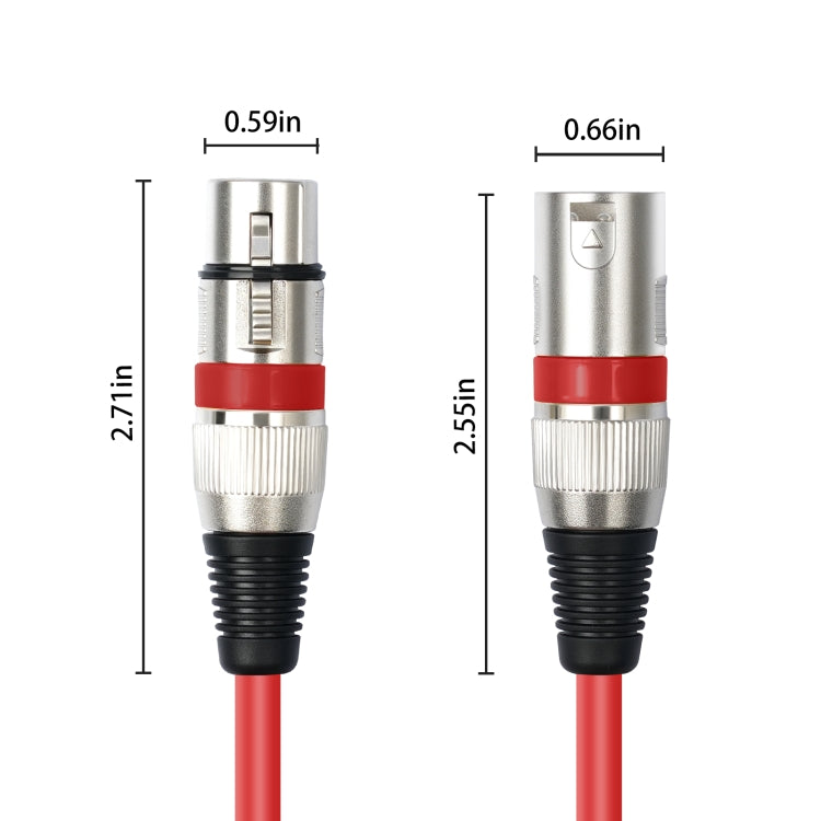 10pcs / Set XLR 3pin Male to Female Audio Cable, Length: 1m - HoMEdemic™ 
