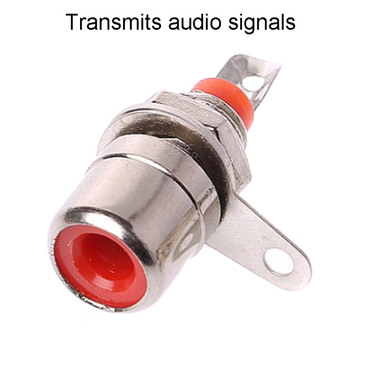 10pcs Small RCA Soldered Lotus Master AV Socket Audio Connector(Red) - HoMEdemic™ 