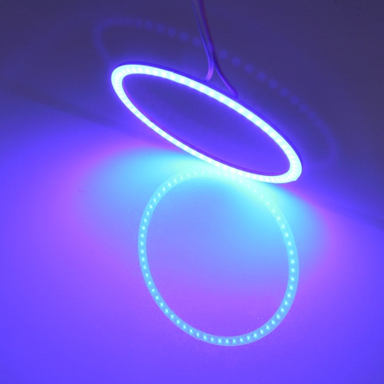 110mm 5W 180LM Angel Eyes Circles Car Headlight COB LED Lights for Vehicles, DC 12-24V, 110mm  Blue Light, 110mm  White Light - HoMEdemic™ 