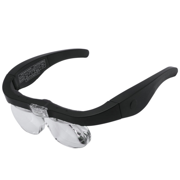 11537DC 1.5X / 2.5X / 3.5X / 5X Rechargeable LED Light Glasses Magnifier, 11537DC - HoMEdemic™ 