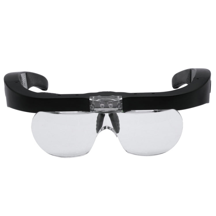 11537DC 1.5X / 2.5X / 3.5X / 5X Rechargeable LED Light Glasses Magnifier, 11537DC - HoMEdemic™ 