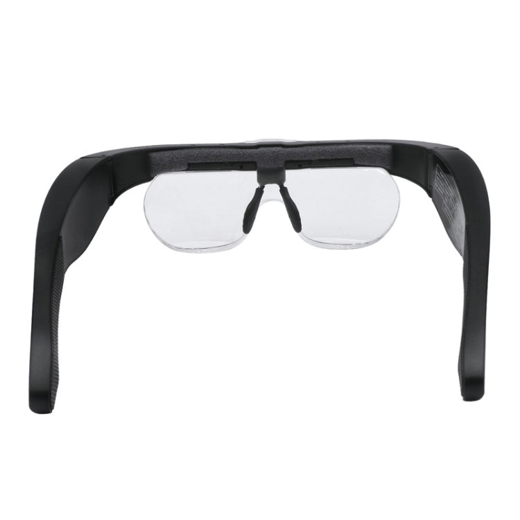 11537DC 1.5X / 2.5X / 3.5X / 5X Rechargeable LED Light Glasses Magnifier, 11537DC - HoMEdemic™ 