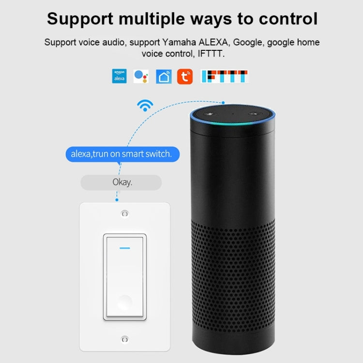 120 Type WiFi Smart Wall Touch Switch, US Plug - HoMEdemic™ 