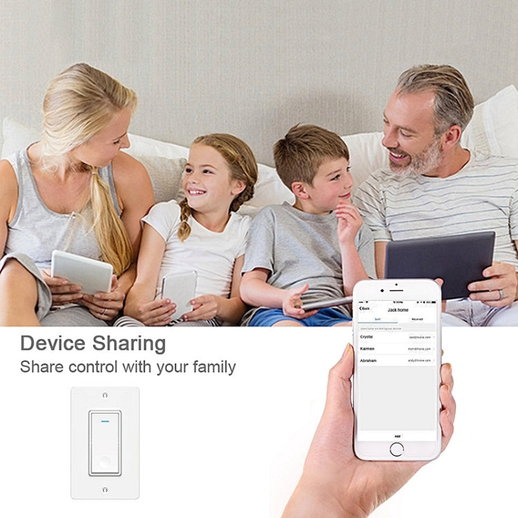 120 Type WiFi Smart Wall Touch Switch, US Plug - HoMEdemic™ 
