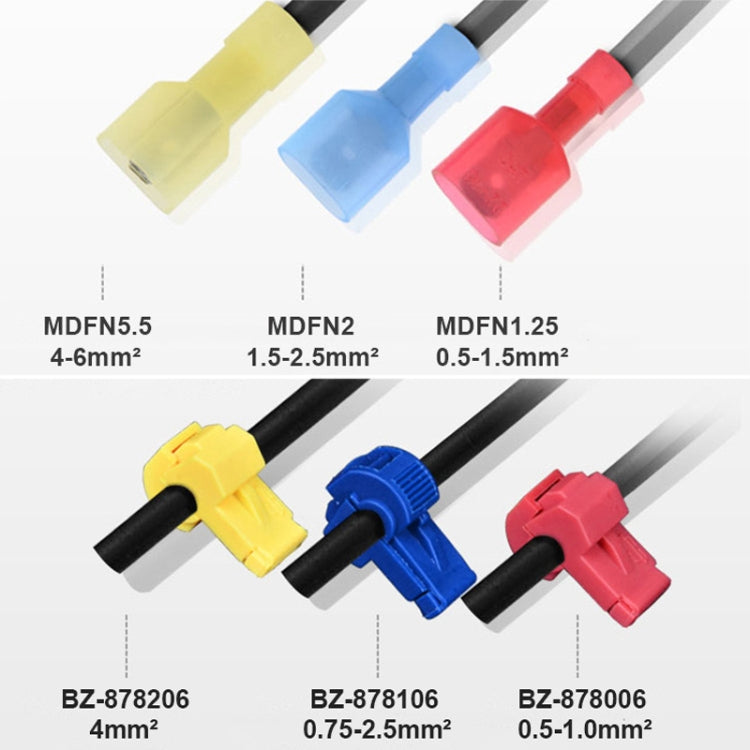 120 in 1 Universal T Shape Push Clamp Solderless Wire Connector Fast Wiring Terminal Insulated Joint Connector Set - HoMEdemic™ 