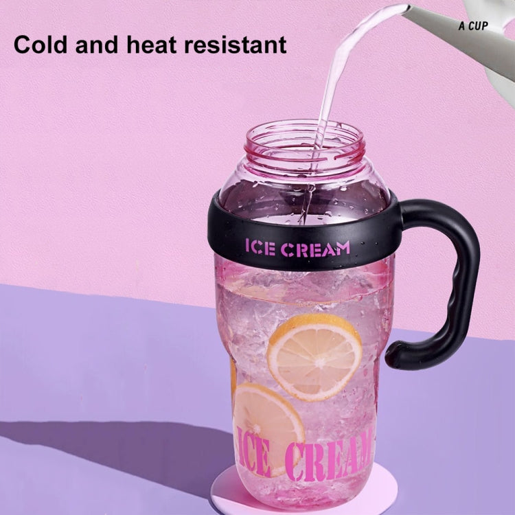 1200ml Large Capacity Lucky Belly Cup Handheld Portable Straw Cup with Tea Drain(Cherry Pink) - HoMEdemic™ 