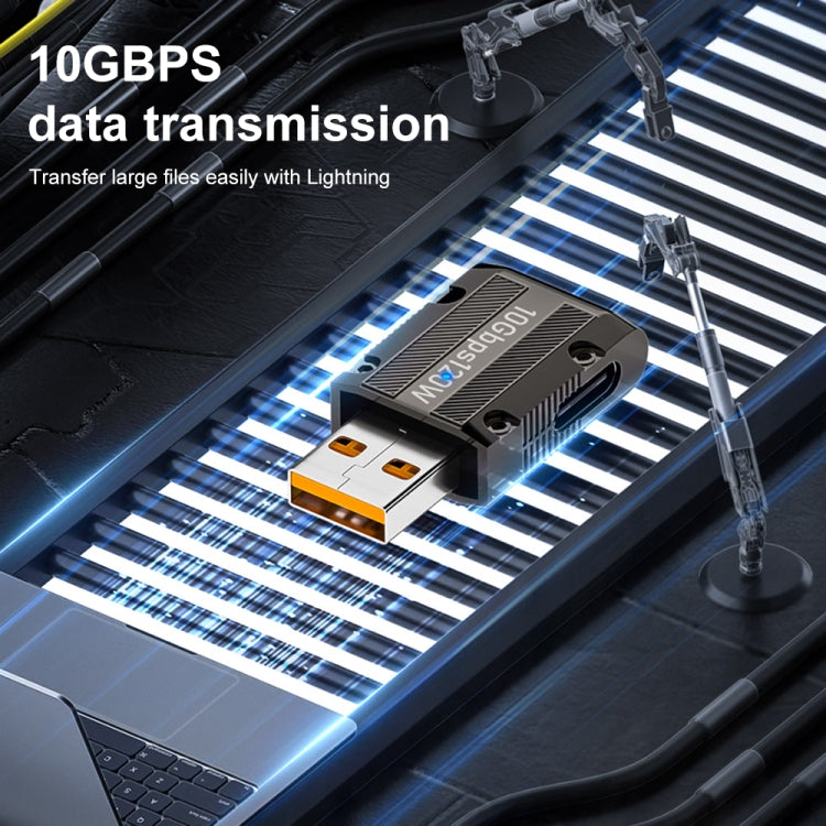 120W USB 3.1 Gen2 to Type-C 10Gbps Mechanical Adapter, Style:Vertical Angle - HoMEdemic™ 