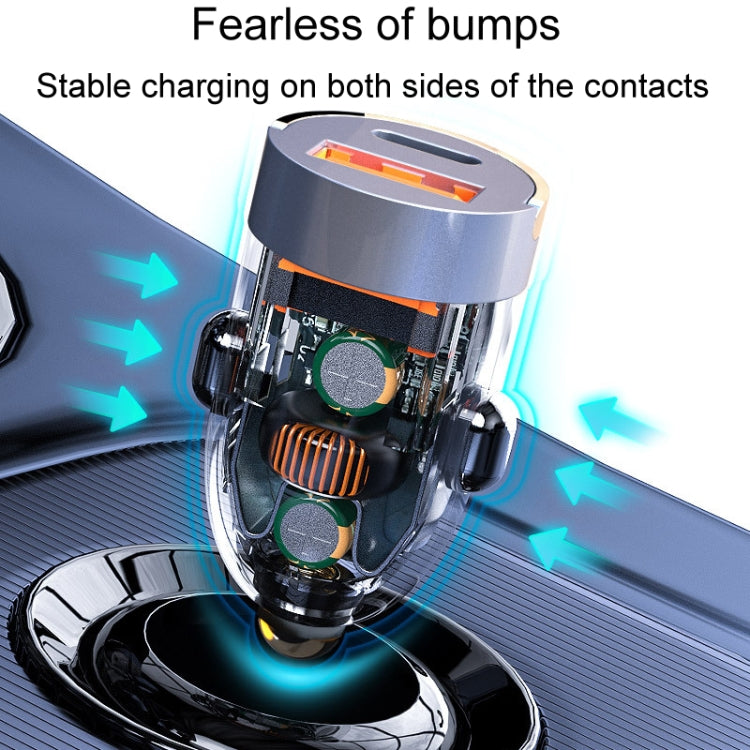 120W Vehicle Mini Invisible Dual-Port Charger Car Cigarette Lighter - HoMEdemic™ 