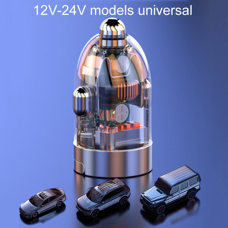 120W Vehicle Mini Invisible Dual-Port Charger Car Cigarette Lighter - HoMEdemic™ 